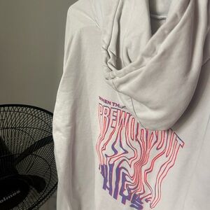 gymshark White Graphic Hoodie